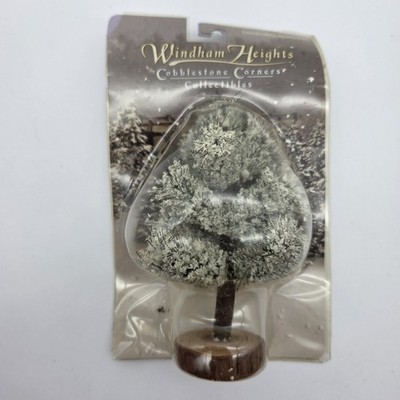 Cobblestone Corners Collectibles Large Tree Snow Covered Windham Heights NEW