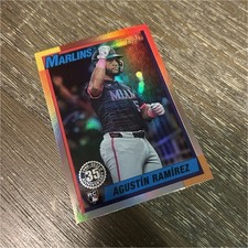 Agustín Ramírez 35th Anniversary Rookie #U90-37 Marlins MLB Topps 2025 Update
