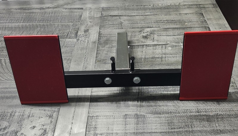 Low Row Foot Plate Attachment Cable Tower Gym Weightlifting Equipment Red/Black