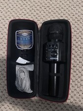 BONAOK Wireless Bluetooth Karaoke Microphone Black