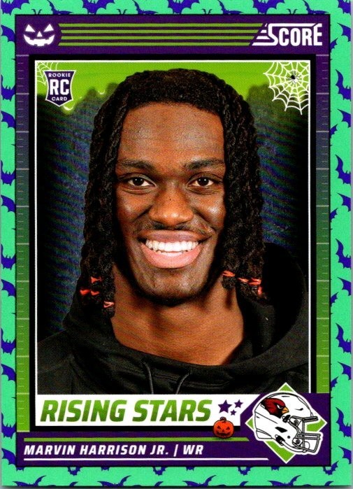 2024 Score-A-Treat #38 Marvin Harrison Jr. Rising Stars Green Bats RC Cardinals