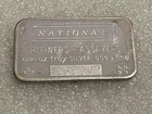 Vintage National Refiners Assayers 1 Troy Ounce .999 Fine Silver Bar- No.139902