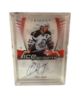 Chris Drury Auto 2006-07 Upper Deck Trilogy Ice Scripts Autograph Sabres