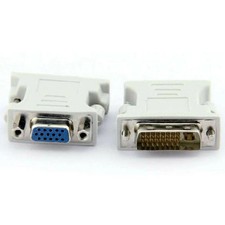 DVI 24 1 to VGA Adapter for PC Laptop Gold 