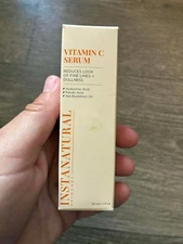 NEW InstaNatural Vitamin C Face Serum, Brightens Hyaluronic Ferulic Acid 1 FL OZ