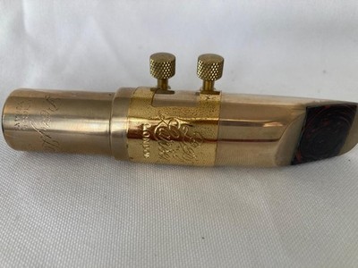 Berg Larsen Gold Saxophon Mundstück 125 2 m Edelstahl Bronze nie benutzt 80er