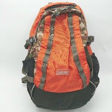 Coleman Camouflage CORDURA Backpack Orange Black Men Women E