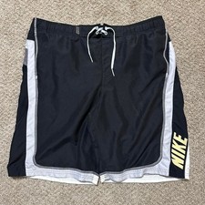 Vintage Y2K Nike Black Swimming Board Shorts Men's Size Large