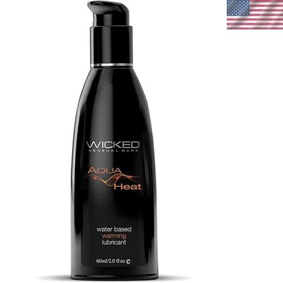 Wicked Aqua Heat Personal Lubricant 60ml - Natural Water-Based Warming Solution