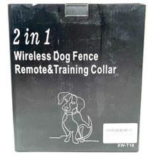 NBSUN 2 In 1 Wireless Dog Fence Remote Training Collar Model XW-T18 - Open Box