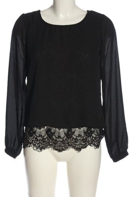 AMISU Schlupf-Bluse Damen Bluse Gr. DE 34 schwarz Casual-Look