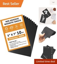30Mil Non-Adhesive Rubber Magnetic Sheets - 10pcs for Creative Projects & Signs