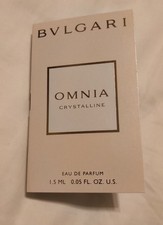 NEW BVLGARI OMNIA CRYSTALLINE EAU DE PARFUM SPRAY SAMPLE MINI .05 FL OZ 1.5 ML