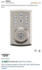 Kwikset 98880-001 SmartCode 888 Deadbolt Smar...