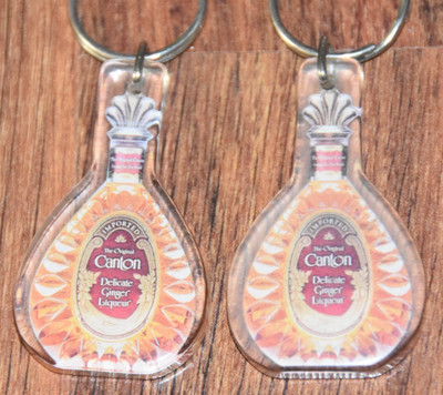 1 Canton Imported Delicate Ginger Liquor Liqueur Drink Alcohol Keychain Key Ring