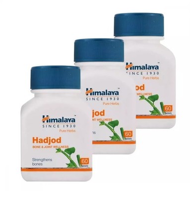 3 Packs X Himalaya Herbal HADJOD 60 Tablets, Bone and Joints Wellness