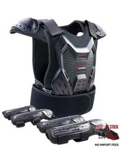 5-12 Kids Dirt Bike Gear Youth Motocross Chest Protector Suit Black