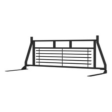 Aries Headache Rack Rear Window Protector Black For Select Chevy 2500 Hd3500 Hd