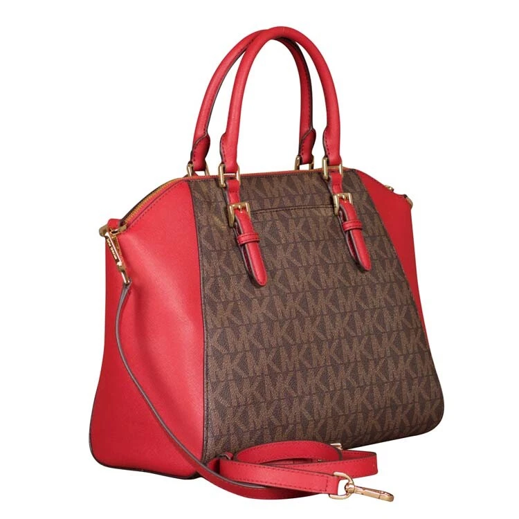 Michael michael kors ciara deals large top zip satchel
