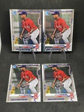 Jeter Downs 4 Card Lot 2021 Bowman Chrome BCP-107 Boston Red Sox Prospect