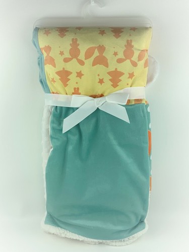 Bunny Fox Baby Activity Blanket Plush Raised Dot Teething Ring Crinkle Mirror - Picture 9 of 9