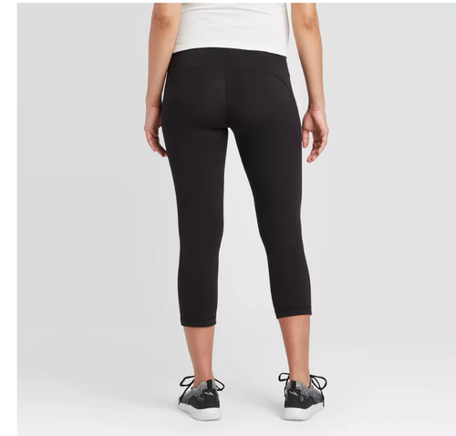 Over Belly Active Capri Maternity Pants - Maternity by Ingrid & Isabel Sz S New - Picture 3 of 4