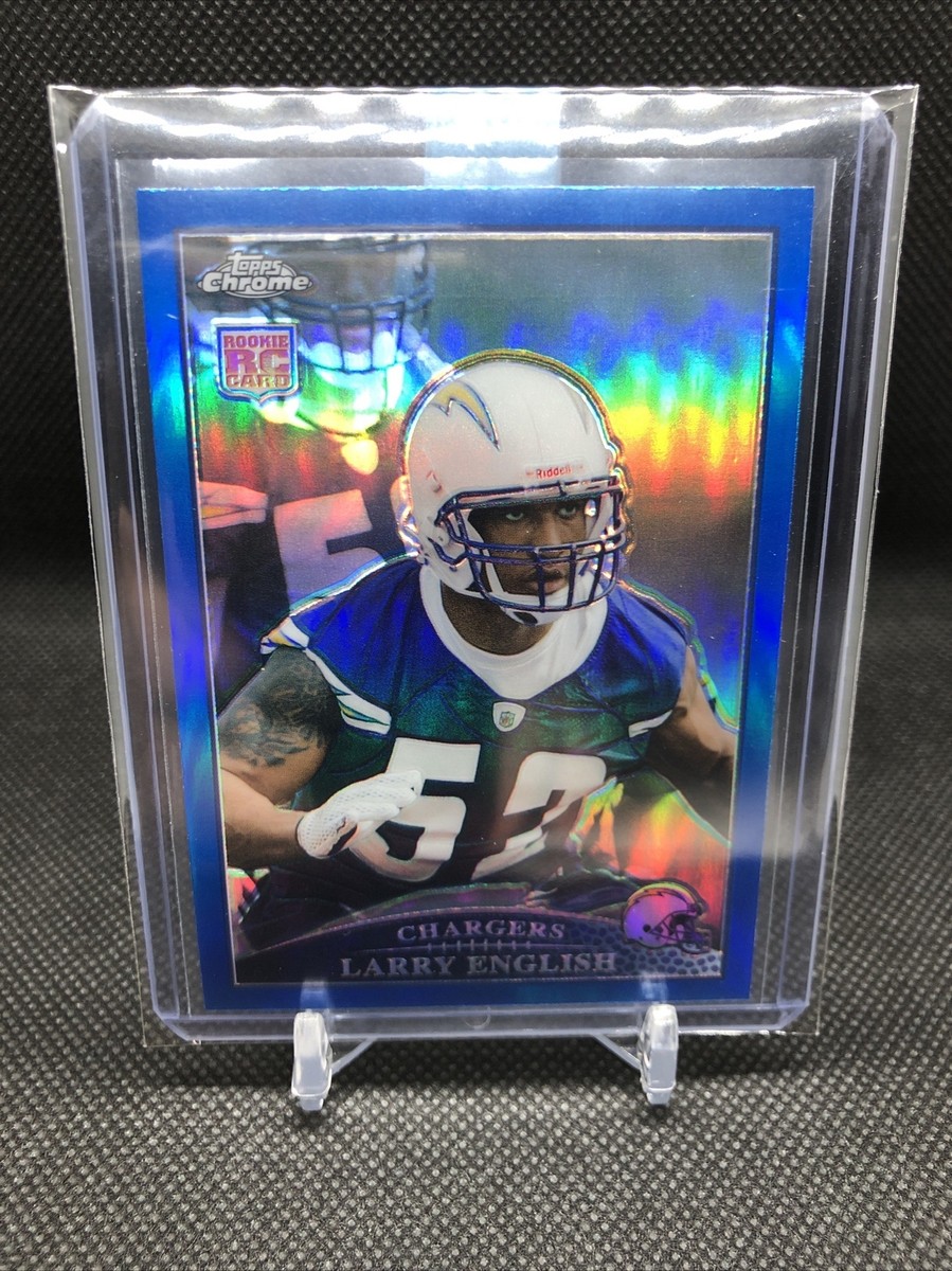 2009 Topps Chrome - Blue Refractor #TC173 Larry English (RC) | eBay