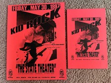 Rare VINTAGE 1997 KID ROCK Original Flyer Lot! Detroit State Theater