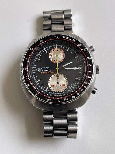 Vintage Seiko 6138 0011 5 Sports Speedtimer JDM UFO Mens Chronograph Watch