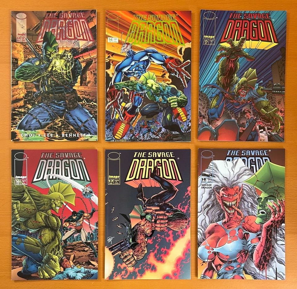 Savage Dragon #1, 2, 3, 4 up to 92 HUGE JOB LOT (image 1993) 92 hi grade comics - Image 4 of 4
