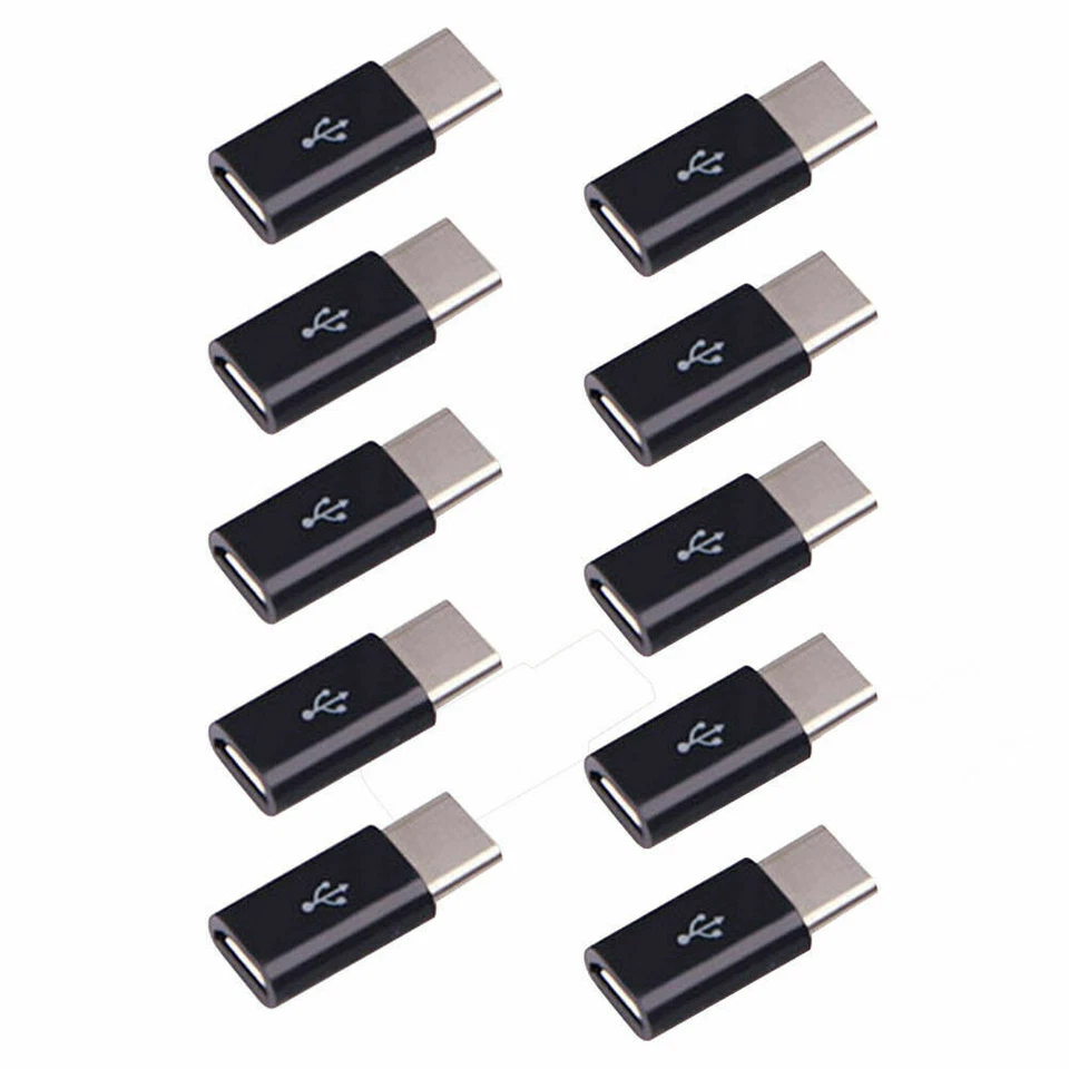 3pcs USB Type-C Male Connector to Micro USB Female Converter USB-C Adapter OTG - Image 4 of 4