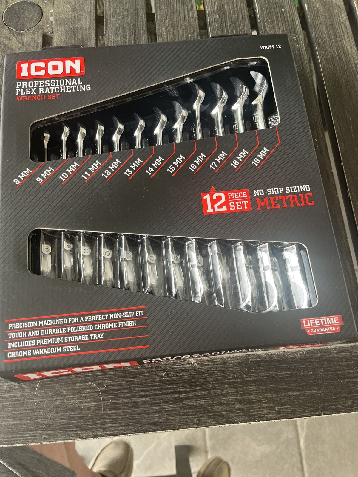 Icon WRFM12 Professional Flex Ratcheting Wrench Set NEW 792363564274