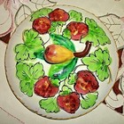 COLORFUL ITALIAN POTTERY COVERED DISH FIG DESIGN MADE IN ITALY — photo 3