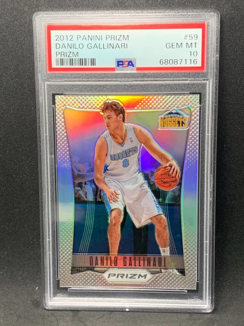2012-13 Danilo Gallinari Prizm Silver PSA 10! Nuggets, Falken Refraktor! POP 7!