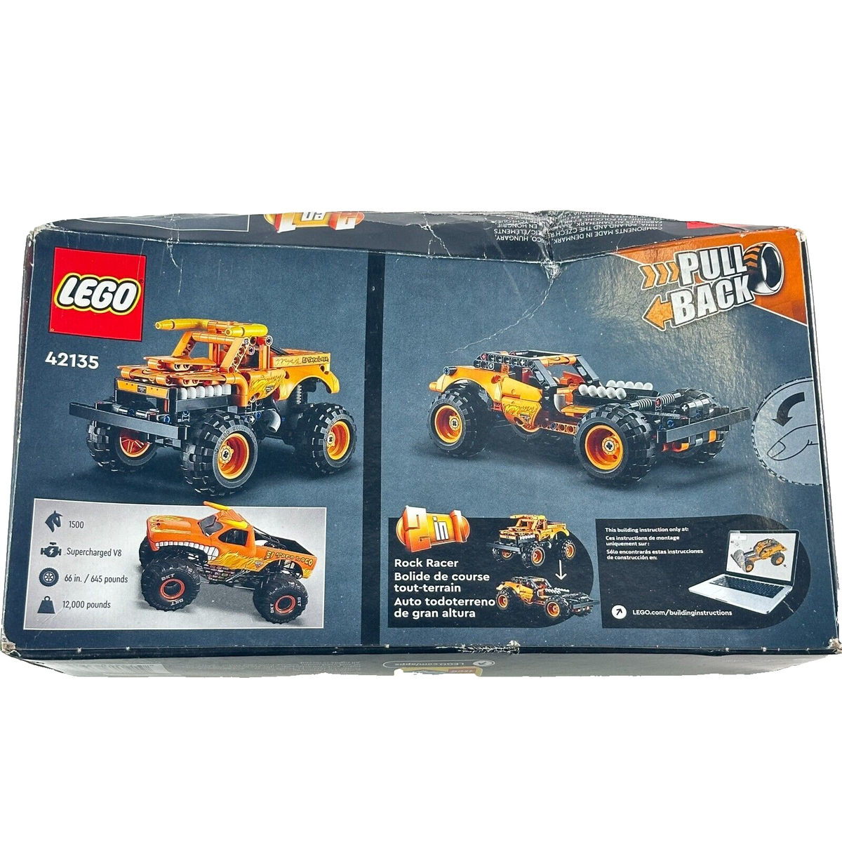 LEGO TECHNIC: Monster Jam El Toro Loco (42135) New In Box (damaged