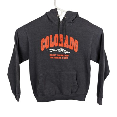 Colorado Rocky Mountain National Park Gray Hoodie Pullover