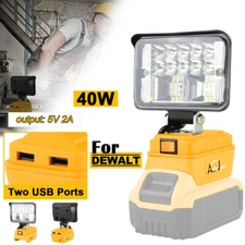 Cordless Led Work Light For Dewalt 20V Battery Portable Flood Light Flashlight