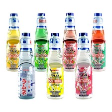 Kimura Ramune Japanese Soda Soft Drink Carbonated Water 200ml - 7 Flavours