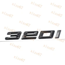 Gloss Black Number Trunk Letters Emblem Badge Sticker for 3 Series 320 i