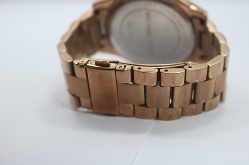 MICHAEL KORS Runway MK3181 Brown Dial Womens Watch New Battery - Picture 3 of 6