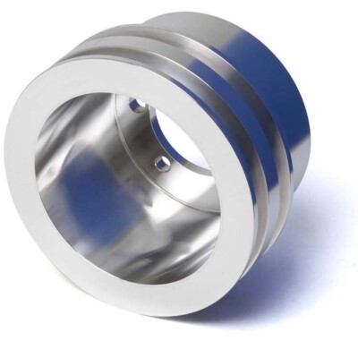 Small Block Chrysler Crankshaft Pulley 2V 2 Groove  318 340 360 MOPAR Billet