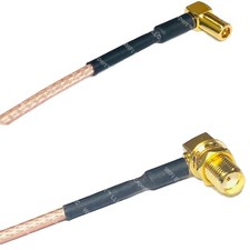 RG316 SSMB ANGLE FEMALE to SMA FEMALE ANGLE RF Cable Rapid-SHIP LOT