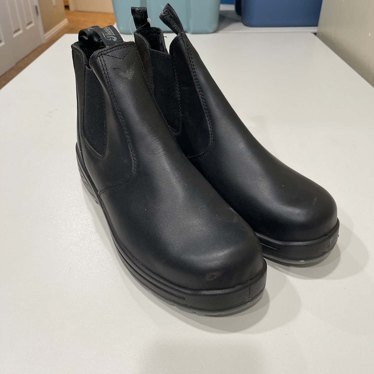 Thorogood 6” Slip On Station Boots for Men and Women Black 