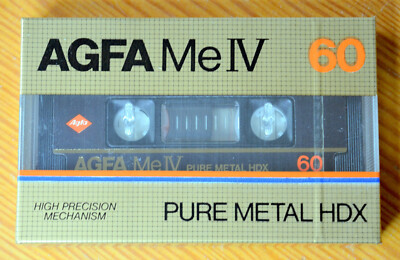 Kassette AGFA ME IV 60 Pure Metal HDX 60min. NEU in Folie, Sealed