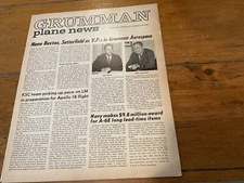 ORIGINAL FEB 1972 GRUMMAN PLANE NEWS PUBLICATION - APOLLO 16