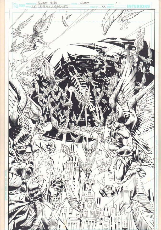 DC Universe Online Legends #22 p.1 - Art by Howard Porter & John Livesay - 2012 Comic Art