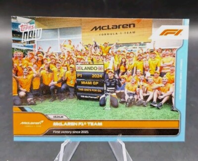 2024 TOPPS NOW LANDO NORRIS F1 13 MCLAREN WINS MIAMI GP, SINCE 2021 FORMULA 1