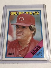 1988 Topps Team Checklist #475 Pete Rose Cincinnati Reds Manager NEAR MINT/MINT