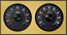 HR-IMOTION History Hygrometer Thermometer GOLD zum aufh&auml;ngen aufstellen