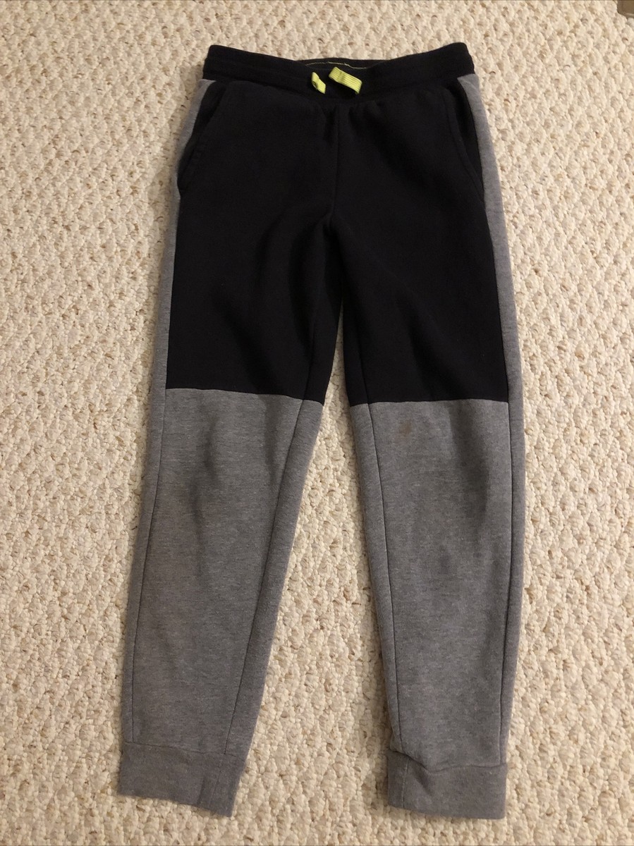 Tek Gear Kohls Black Gray Colorblock Jogger Sweatpants Boy's Size